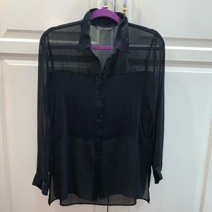 Zara Woman Shear Blouse Women’s Tops